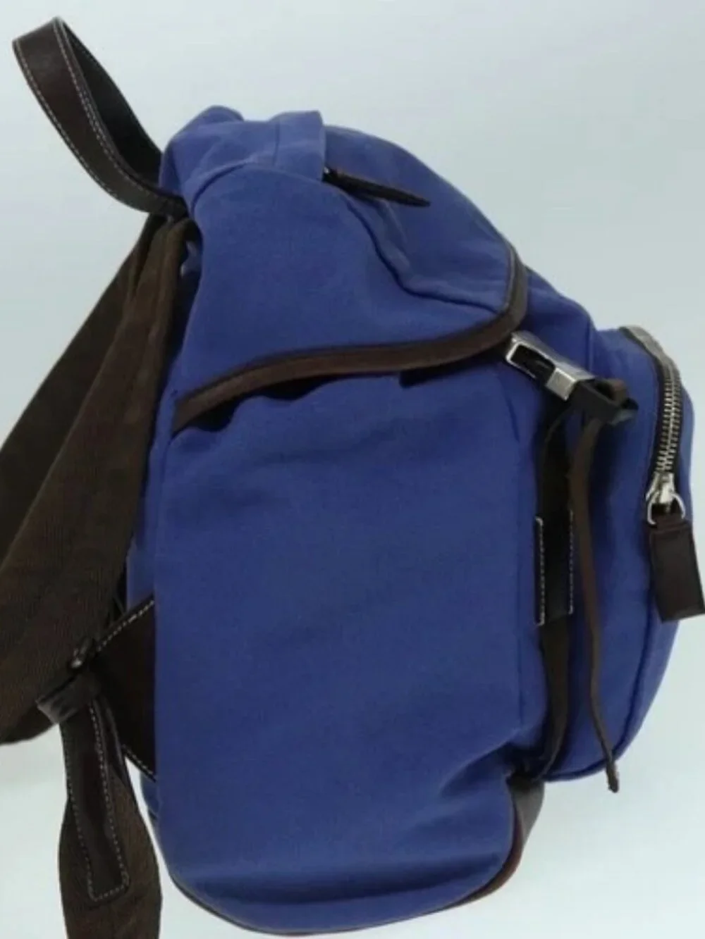 PRADA Backpack Canvas Blue Auth 88293 - Picture 4 of 16